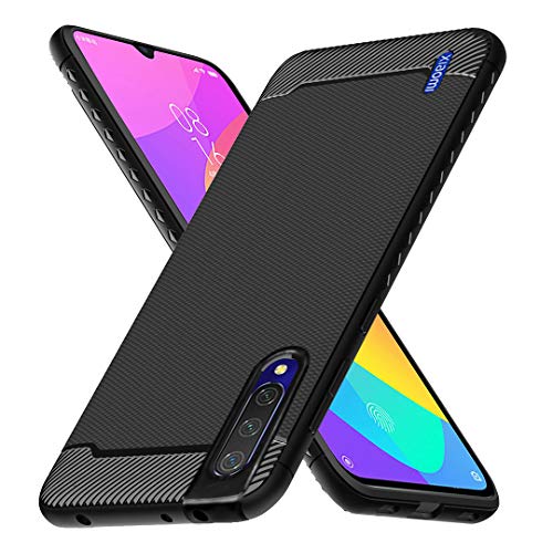 Ferilinso Cover per Xiaomi Mi 9 Lite, Custodia Protettiva Antiurto Nero