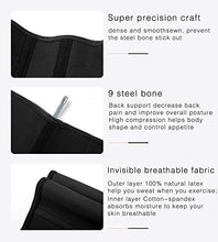 Carica l&#39;immagine nel visualizzatore di Gallery, YIANNA Donna Corsetto Stringivita Modellante Dimagrante Waist Trainer M, Nero - Ilgrandebazar