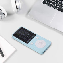 Carica l&#39;immagine nel visualizzatore di Gallery, Yunir Mini Portatile Multifunzione Sport all&#39;aperto MP4 Lettore Video Musicale Registrazione Radio Video Supporto e-Book Scheda di Memoria 32G con Cuffia(Blu)