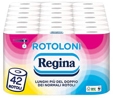 Carica l&#39;immagine nel visualizzatore di Gallery, Rotoloni Regina Carta Igienica | Confezione da 42 Maxi Rotoli | 500 strappi... - Ilgrandebazar