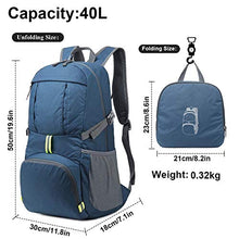 Carica l'immagine nel visualizzatore di Gallery, Netspower Zaino da Escursione 40L, Viaggio Leggero e 03. Cielo blu