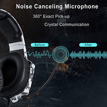 Carica l&#39;immagine nel visualizzatore di Gallery, Cuffie Gaming per PS4, ONIKUMA Headset con Microfono K8 mimetico.