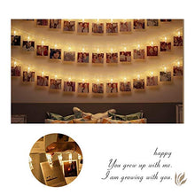 Carica l&#39;immagine nel visualizzatore di Gallery, Zorara Luci Led per Clip Foto, 6M 40 LED Foto Stringa Illuminazione,...