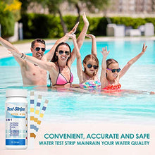 Carica l&#39;immagine nel visualizzatore di Gallery, Test per Acqua Piscina 6 in 1, Ehomfy Pool Potabile 50 Strisce, 50pcs