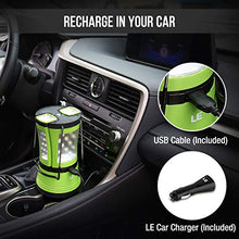 Carica l'immagine nel visualizzatore di Gallery, LE 10W LED Lampada da Campeggio Ricaricabile, Impermeabile Lanterna + 2 Mini...