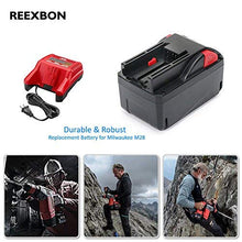 Carica l&#39;immagine nel visualizzatore di Gallery, REEXBON Milwaukee 28V 3.0Ah Li-ion Batteria di Ricambio per