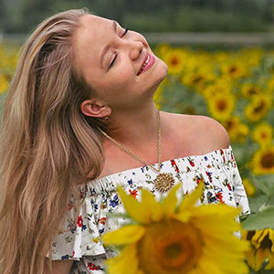 Tacobear Collana Donna Argento Oro Girasole You are My - Ilgrandebazar