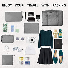 Carica l&#39;immagine nel visualizzatore di Gallery, Eono by Amazon - Organizer Valigia Set di 8, cubi da viaggio, Grigio
