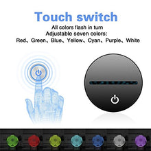 Carica l&#39;immagine nel visualizzatore di Gallery, luce di notte del calcio 3D LED, lampada visiva dell&#39;illusione ottica - Ilgrandebazar