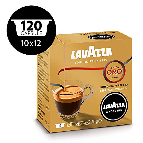Lavazza Capsule Caffè A Modo Mio Qualità Oro, 10 Confezioni da 12 Capsule... - Ilgrandebazar