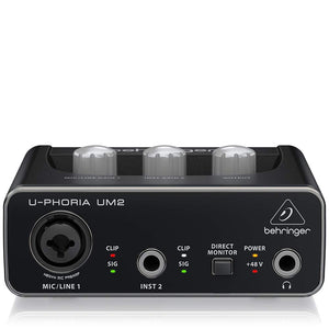 Behringer U-PHORIA UM2  2 x 2 interfacce audio USB 2.0 Nero - Ilgrandebazar