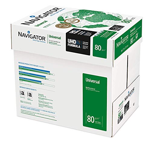 Navigator Universal Carta Premium per ufficio, Formato A4, 80 gr, 5 Risme - Ilgrandebazar