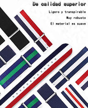Carica l'immagine nel visualizzatore di Gallery, ZHUGE Unisex nylon cinturino orologio multicolor 20mm, Tinta Unita 5 - Ilgrandebazar