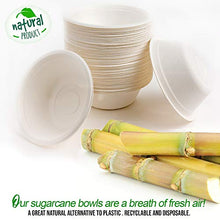 Carica l&#39;immagine nel visualizzatore di Gallery, 60 Ciotole di Carta Canna da Zucchero USA e Getta, 350ml - Monouso,... - Ilgrandebazar