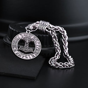 Charm ciondolo a forma di martello Thor Hammer Mjolnir Viking amuleto... - Ilgrandebazar