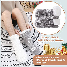Carica l&#39;immagine nel visualizzatore di Gallery, WOTENCE Calze Uomo Invernali Calze a Pantofola Antiscivolo Termiche, Calzini Termici Calde Pile Natalizi, Regalo Uomo Natale Regalo (Christmas Tree)