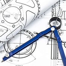 Carica l&#39;immagine nel visualizzatore di Gallery, Compasso in Metallo per Geometria - Migliore Disegno, Disegno Tecnico,...