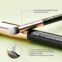 Carica l&#39;immagine nel visualizzatore di Gallery, Jessup Brand 25pz Pennello per trucco professionale Black/Rose Gold