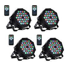 Carica l&#39;immagine nel visualizzatore di Gallery, Par LED,UKing 36x1W DMX512 RGB LED Luci Palco con Suono Attivato e... - Ilgrandebazar