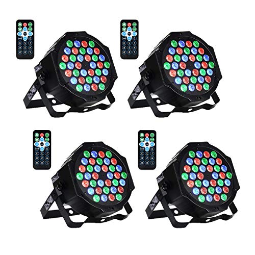 Par LED,UKing 36x1W DMX512 RGB LED Luci Palco con Suono Attivato e... - Ilgrandebazar