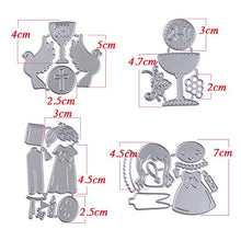Carica l&#39;immagine nel visualizzatore di Gallery, MEJOSER Fustelle Stencil Cutting Dies Fustella Comunione Battesimo - Ilgrandebazar