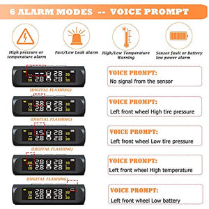 TPMS Sistema di Monitoraggio Della Pressione dei Pneumatici Wireless Senza... - Ilgrandebazar