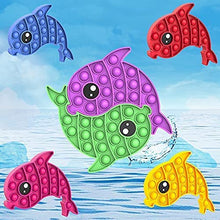 Carica l'immagine nel visualizzatore di Gallery, Chennyfun Fidget Toy Pop It, 4PCS Fidget Pack, Bubble Sensoriale Fidget Toy, Pop Bubble Giocattoli Antistress, Bisogno Speciale Antistress Ansia Sollievo Delfino Toys Regali per Bambini e Adulti