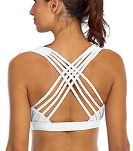 Carica l'immagine nel visualizzatore di Gallery, YIANNA Donna Reggiseno Sportivo Imbottito Incrociato Top Palestra Reggiseni... - Ilgrandebazar