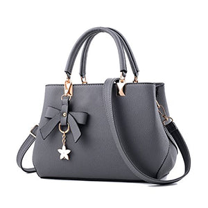 URAQT Borsa a Mano Donna, Borse a Spalla Donna in PU Pelle, #3 Grigio