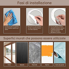 Carica l&#39;immagine nel visualizzatore di Gallery, Adesivi Murali Cerchio di Cristallo 3D. Acrilico Specchio Adesivi Murali Camera.Adesivo da Parete Rotondo per Camera Soggiorno Decorazione DIY Casa. (24 Pezzi, Colore Argento)