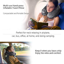 Carica l&#39;immagine nel visualizzatore di Gallery, Cuscino da viaggio per il collo, ideale viaggi in ufficio e a casa, Grau - Ilgrandebazar