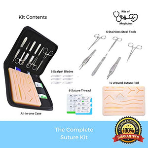 Kit di Sutura | Corso Video Di Suture 9 In Italiano | Pratica Di... - Ilgrandebazar