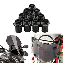 Carica l&#39;immagine nel visualizzatore di Gallery, OSAN Parabrezza bullone 10Pz Universale CNC Moto Bulloni Nero - Ilgrandebazar