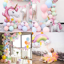 Carica l&#39;immagine nel visualizzatore di Gallery, MMTX Decorazioni Feste Unicorno per Donna Ragazza Festa di Compleanno,3D...