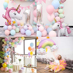 MMTX Decorazioni Feste Unicorno per Donna Ragazza Festa di Compleanno,3D...