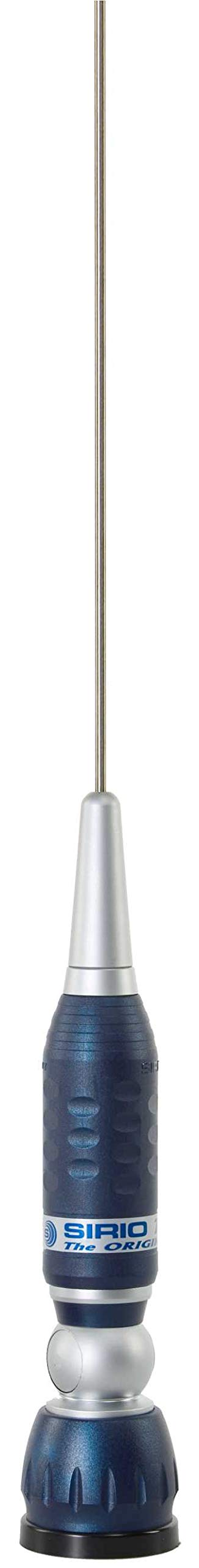 Sirio Antenne TURBO 2000 Blue Line, Antenna CB Altezza 1.45mt, Argento/Blu