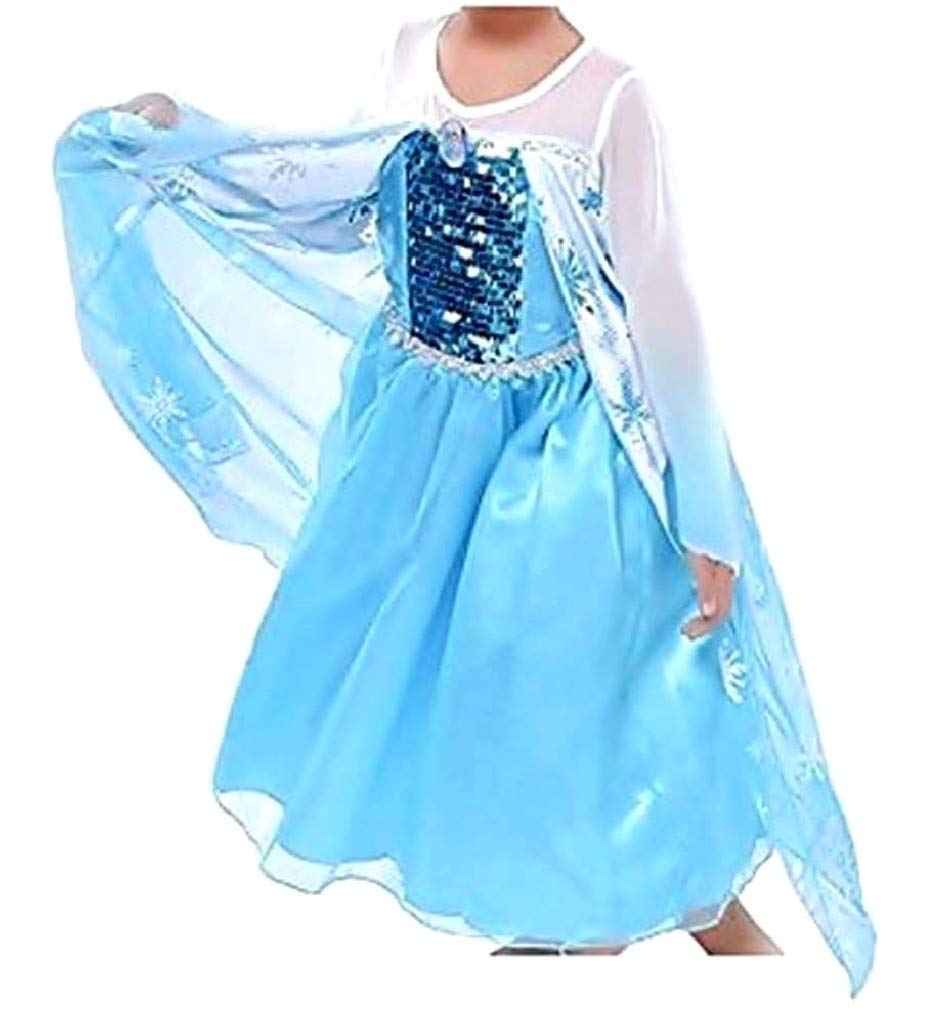 Costume Elsa Bambina Carnevale Vestito Principessa Dei Ghiacci... - Ilgrandebazar