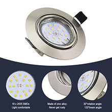 Carica l&#39;immagine nel visualizzatore di Gallery, Lengjoy Faretti LED da Incasso per cartongesso,Orientabile con 2700k silver - Ilgrandebazar