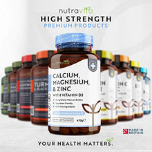Carica l&#39;immagine nel visualizzatore di Gallery, Calcio Magnesio Zinco e Vitamina D3-365 Compresse Vegetariane - Integratore...