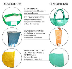 Set Da 3 Contenitori Colorati Bidone Spazzatura Bidoni Raccolta Secchi... - Ilgrandebazar