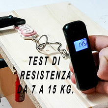 Carica l&#39;immagine nel visualizzatore di Gallery, Portachiavi in legno fatto a mano personalizzato con la scritta Mamma TVB,... - Ilgrandebazar