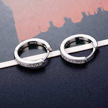 Carica l&#39;immagine nel visualizzatore di Gallery, Sllaiss Orecchini a Cerchio con Zirconi Piccoli per Donne a... - Ilgrandebazar