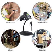 Carica l&#39;immagine nel visualizzatore di Gallery, Neoteck Barcode Scanner USB Lettore Codice a Barre Automatico con Lungo Nero