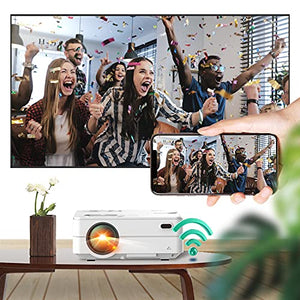 Proiettore Wifi Bluetooth, Artlii Enjoy2 Proiettore Portatile Supporta 1080P, Schermo Massimo 300" per Home Cinema, Videoproiettori Compatibile con Smartphone/iOS/Android/PC/TV Stick