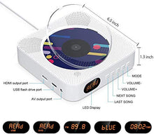 Carica l&#39;immagine nel visualizzatore di Gallery, Lettore CD/DVD portatile, lettore musicale Bluetooth con montaggio a...