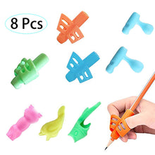 Carica l&#39;immagine nel visualizzatore di Gallery, 8 pezzi Impugnature per matita, Matita Grip, Supporto ergonomico di 8, 8 - Ilgrandebazar
