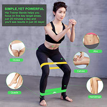 Carica l&#39;immagine nel visualizzatore di Gallery, EVOLAND Elastici da Pilates Elastiche Fitness Set di 5 Banda Elastica 5 Pcs