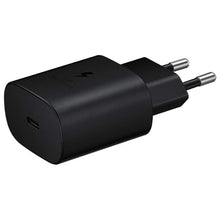 Carica l'immagine nel visualizzatore di Gallery, SAMSUNG EP-TA800NBEGEU - Caricabatterie rapido da 25 W, Porta USB di Tipo C (Senza Cavo), Nero