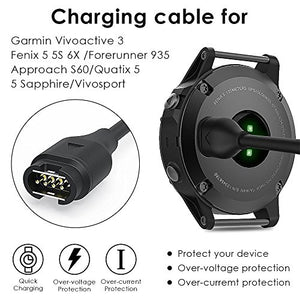 CAVN 2 pz Caricabatterie per Garmin 2-Pezzi Vivoactive 3 Cavi - Ilgrandebazar
