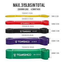 Carica l&#39;immagine nel visualizzatore di Gallery, TOMSHOO Bande Elastiche di Resistenza Pull Up Loop Bands con completo da uomo
